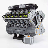 Lamborghini Aventador 6.5L Quad Cam 60° V12 Cylinder Mid - Speed Engine Klemmbausteine - LesDiy - Klemmbausteine