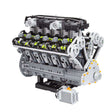Lamborghini Aventador 6.5L Quad Cam 60° V12 Cylinder Mid - Speed Engine Klemmbausteine - LesDiy - Klemmbausteine