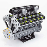 Lamborghini Aventador 6.5L Quad Cam 60° V12 Cylinder Mid - Speed Engine Klemmbausteine - LesDiy - Klemmbausteine
