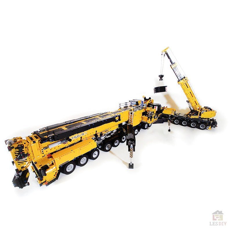 Liebherr LTM1750 Kran V3.0 mit 12 Motoren Klemmbausteine - LesDiy - Klemmbausteine