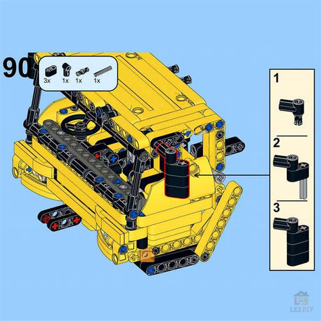 Liebherr LTM1750 Kran V3.0 mit 12 Motoren Klemmbausteine - LesDiy - Klemmbausteine