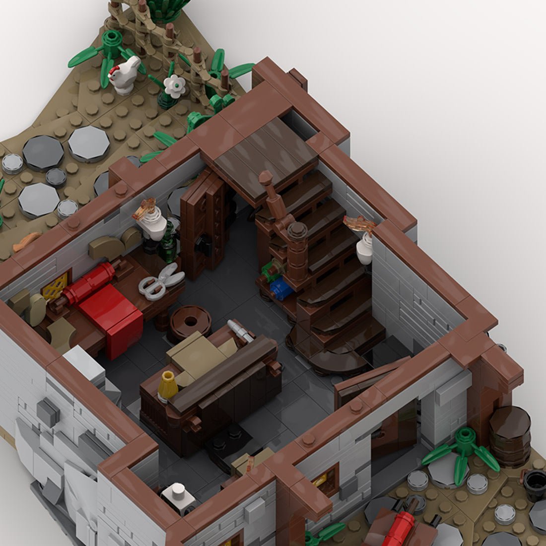 Medieval Taylorsgreen Village Tailoring Shop Klemmbausteine - LesDiyproduct_type##
