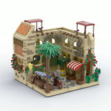 Middle East Desert Street Scene Small Market Building Blocks Set Model - LesDiy - Klemmbausteine