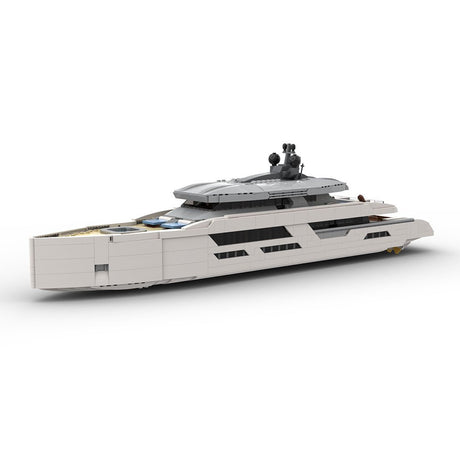 Midi - Scale Yacht - White Version Klemmbausteine - LesDiy - Klemmbausteine