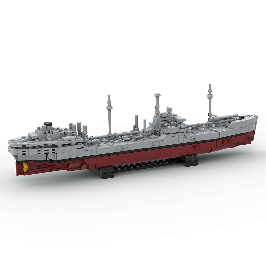 Militärischer MOC - T2 - Tanker im Maßstab 1:485 klemmbausteine - LesDiy - Klemmbausteine