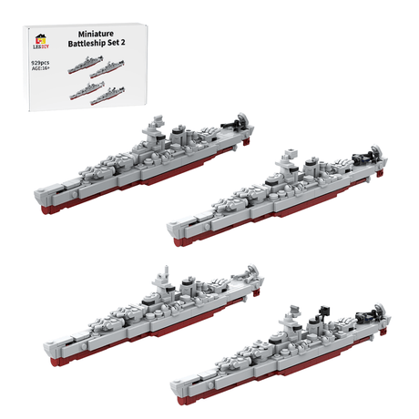 Mini Armed Naval Vessel Set 2 Klemmbausteine - LesDiy - Klemmbausteine