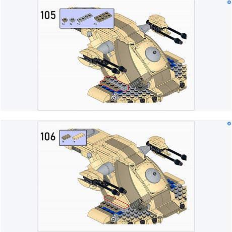 MOC - 102716 SW AAT Separatist Tank [Desert] Klemmbausteine - LesDiy - Klemmbausteine