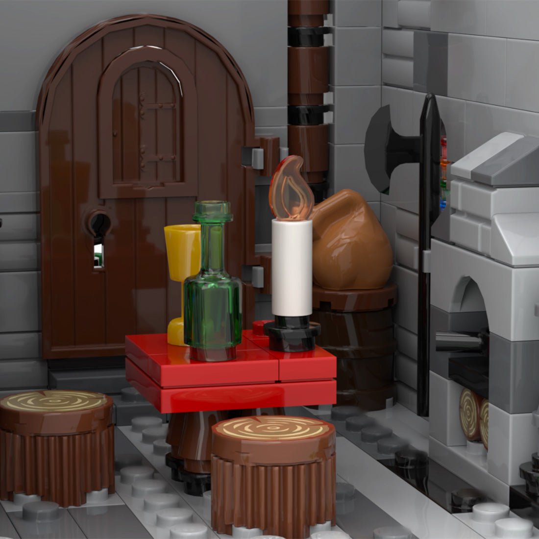 MOC - 109653 Medieval Tower House (Backdrop House) - LesDiy - Klemmbausteine