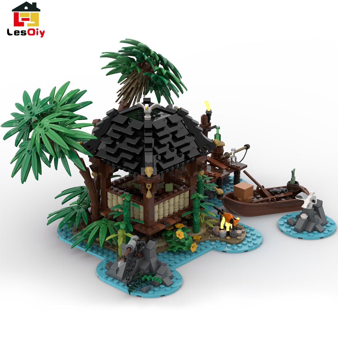 MOC - 110117 Piratenserie Piratenflucht Klemmbausteine - LesDiy - Klemmbausteine