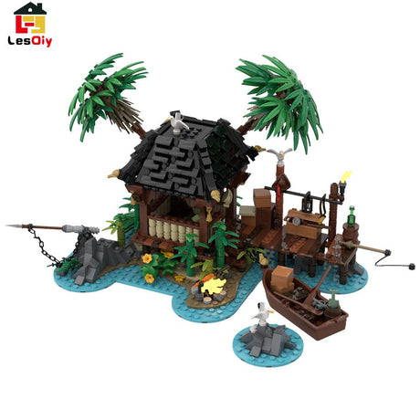 MOC - 110117 Piratenserie Piratenflucht Klemmbausteine - LesDiy - Klemmbausteine