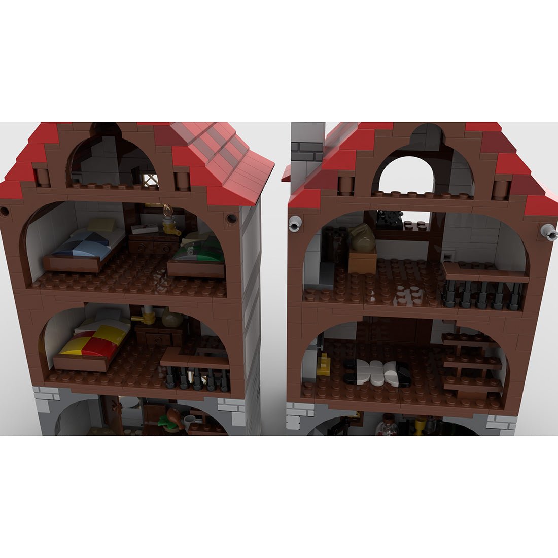 MOC - 110682 Medieval Alley's Inn - LesDiy - Klemmbausteine
