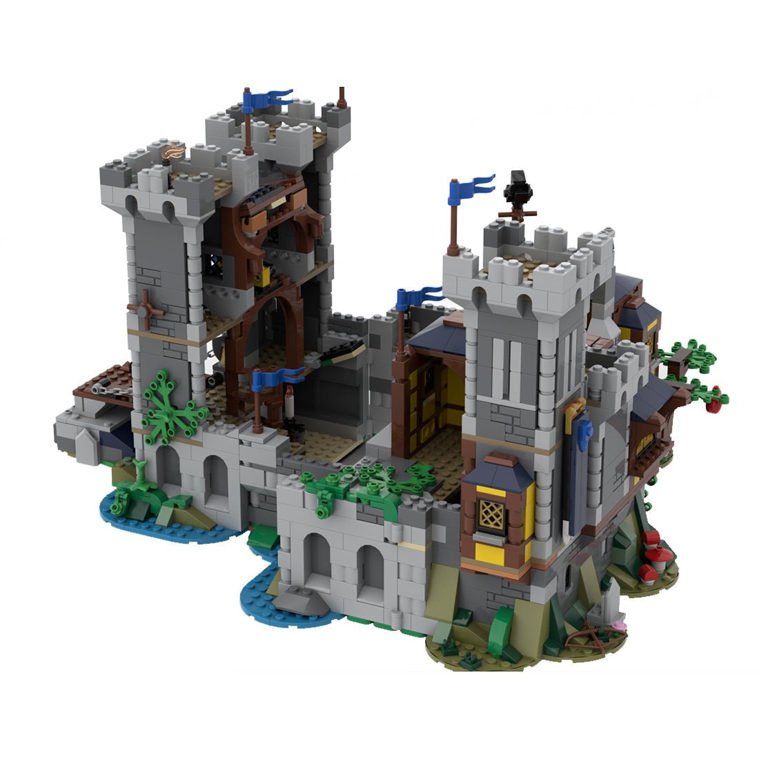 MOC - 116798 Mittelalterliche Festung des Schwarzen Sakers Klemmbausteine - LesDiy - Klemmbausteine