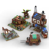 MOC - 120195 Mittelalterliches Dorfpaket 21325 Alt. Bauen Klemmbausteine - LesDiy - Klemmbausteine