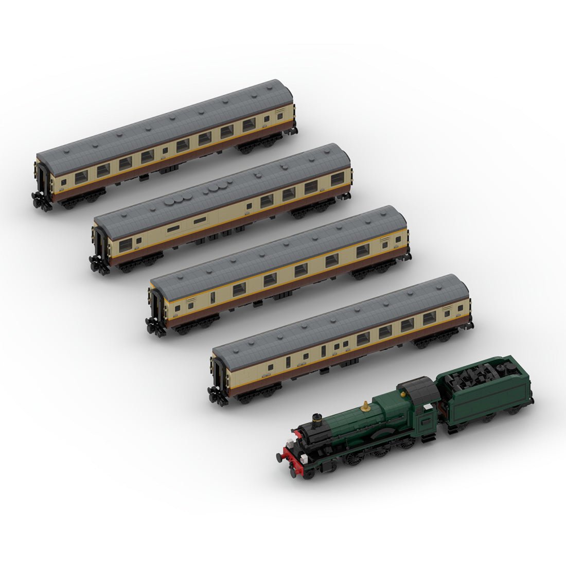 MOC - 122525 Shakespeare Express "Kinlet Hall" (8w) Klemmbausteine - LesDiy - Klemmbausteine
