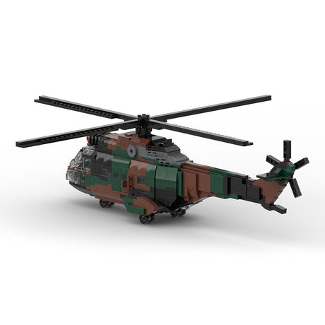 MOC - 122710 SA330 Transporthubschrauber - LesDiy - Klemmbausteine