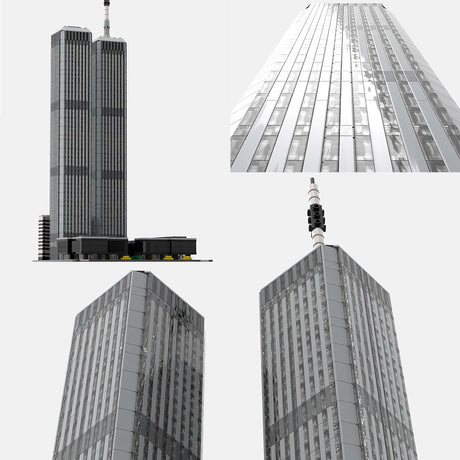 MOC - 122768 1/1000 World Trade Center (1973 - 2001) Klemmbausteine - LesDiy - Klemmbausteine