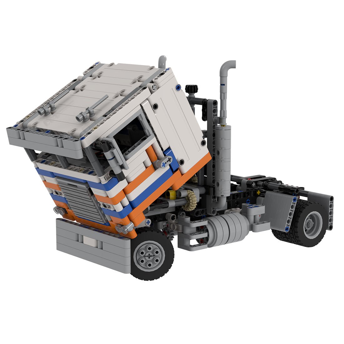 MOC - 122909 Freightliner FLB – B - Modell Klemmbausteine - LesDiy - Klemmbausteine