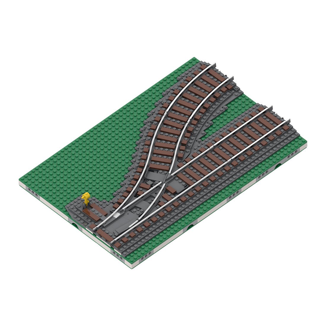 MOC - 124104 MILS ballasted R40 Curve Klemmbausteine - LesDiy - Klemmbausteine