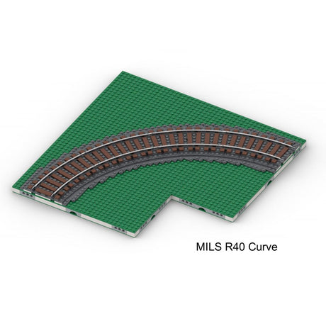 MOC - 124104 MILS ballasted R40 Curve Klemmbausteine - LesDiy - Klemmbausteine