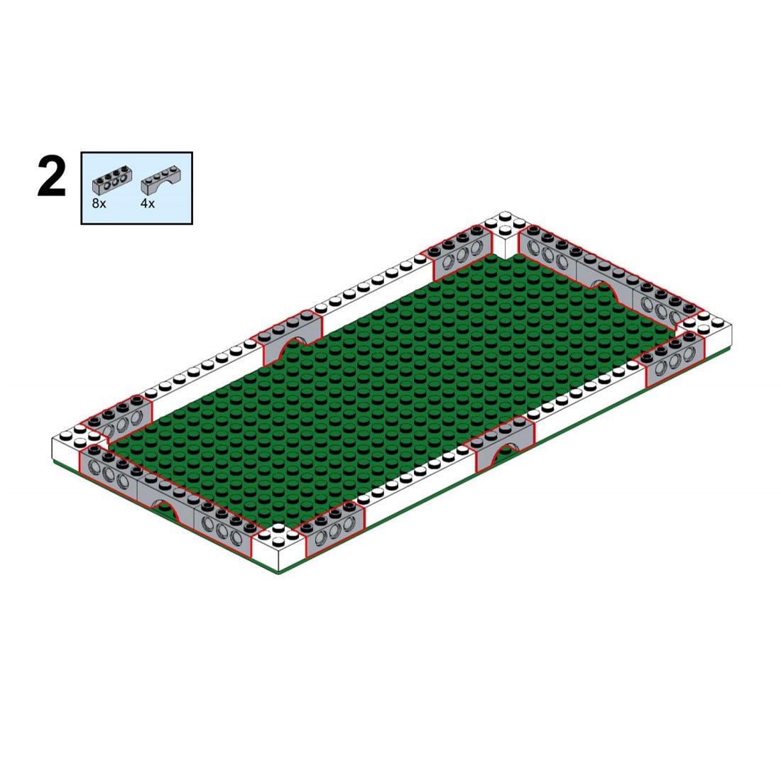 MOC - 124104 MILS ballasted R40 Curve Klemmbausteine - LesDiy - Klemmbausteine