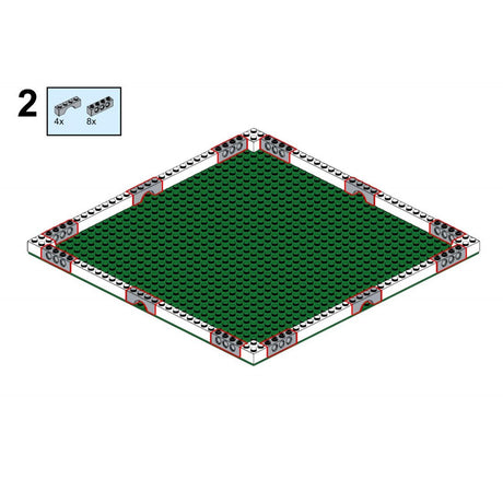 MOC - 124104 MILS ballasted R40 Curve Klemmbausteine - LesDiy - Klemmbausteine
