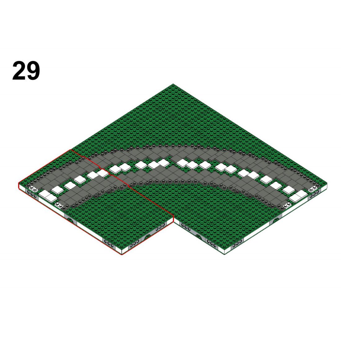 MOC - 124104 MILS ballasted R40 Curve Klemmbausteine - LesDiy - Klemmbausteine