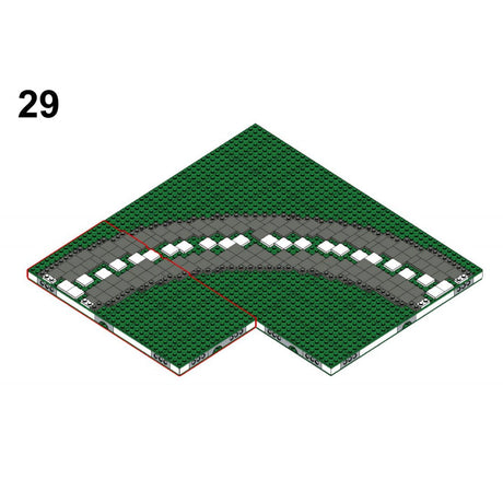 MOC - 124104 MILS ballasted R40 Curve Klemmbausteine - LesDiy - Klemmbausteine