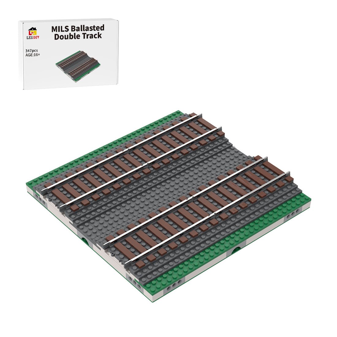 MOC - 124104 MILS ballasted R40 Curve Klemmbausteine - LesDiy - Klemmbausteine
