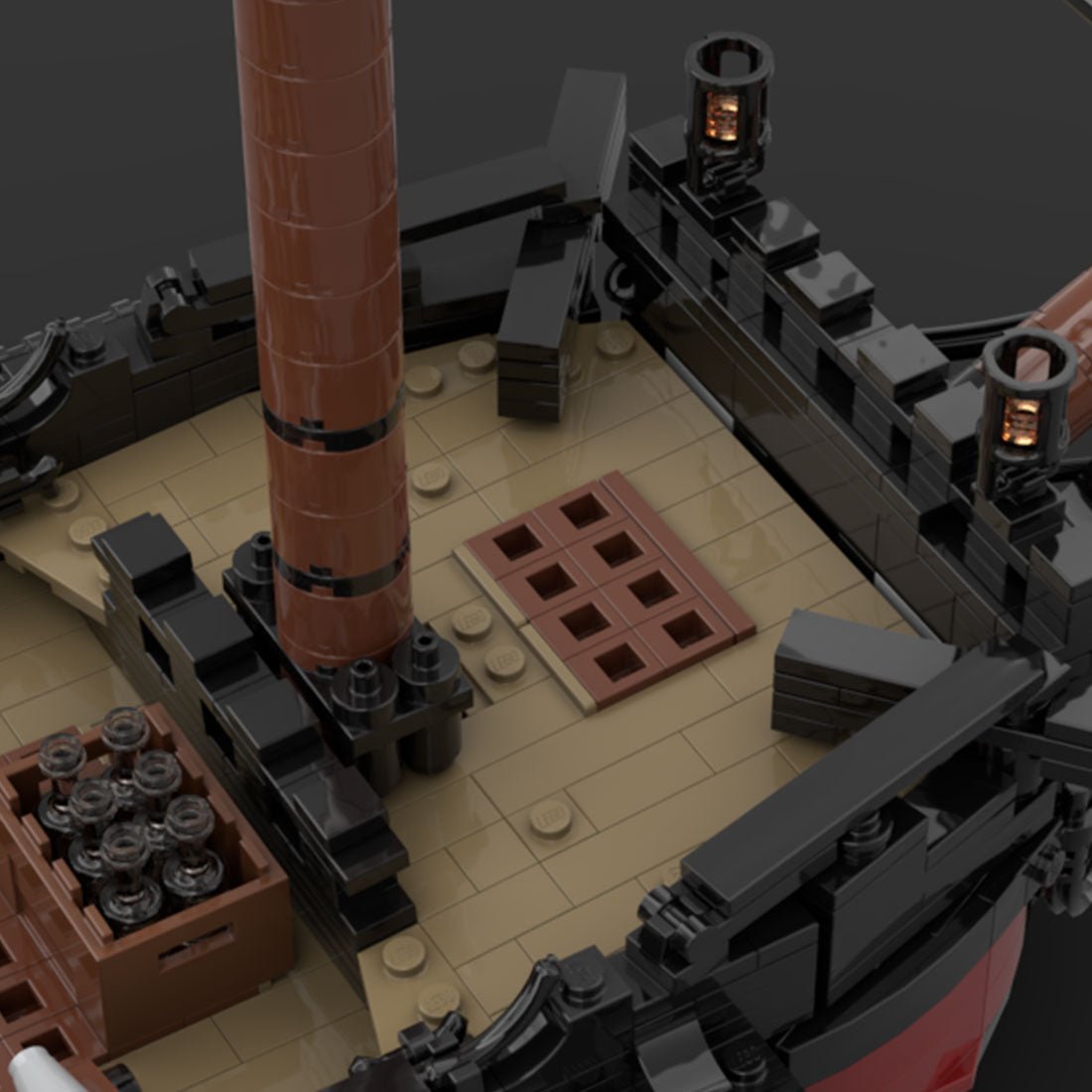 MOC - 124924 Queen Anne's Revenge Ship Model Pirate Series Klemmbausteine - LesDiy - Klemmbausteine