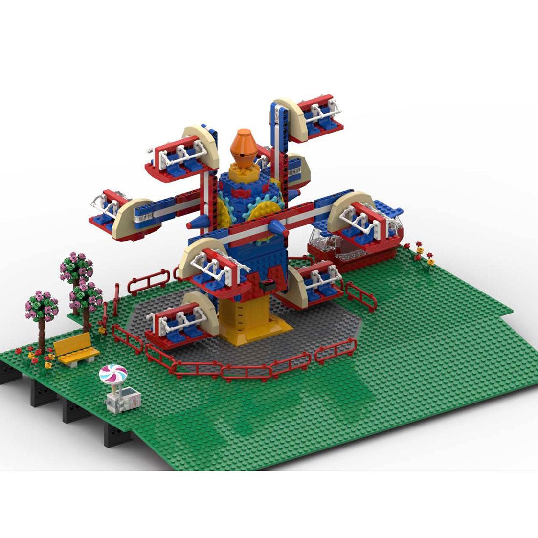 MOC - 125626 NebulaZ Theme Park Ride Klemmbausteine - LesDiy - Klemmbausteine