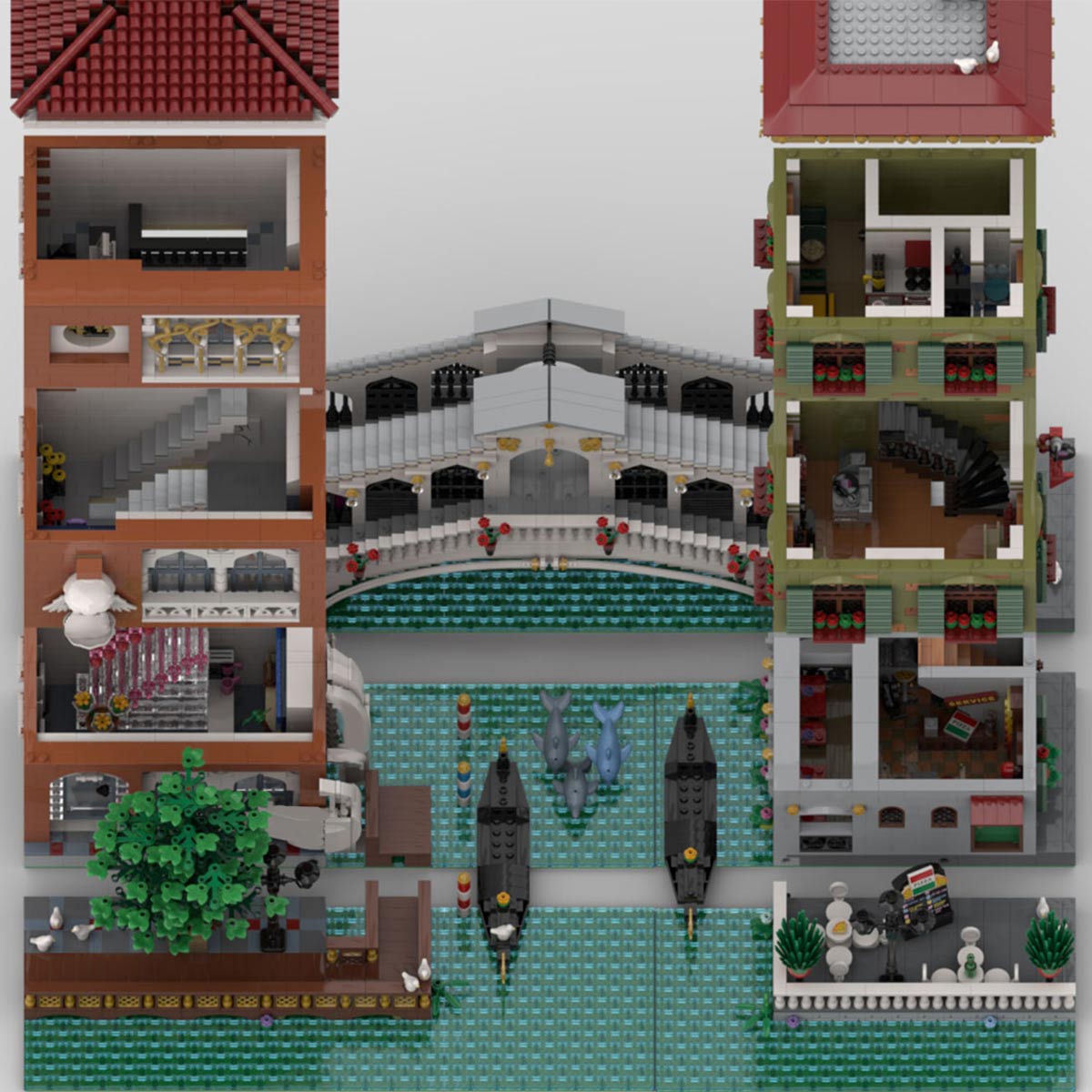 MOC - 125784 Canal Grande Venedig Klemmbausteine - LesDiy - Klemmbausteine