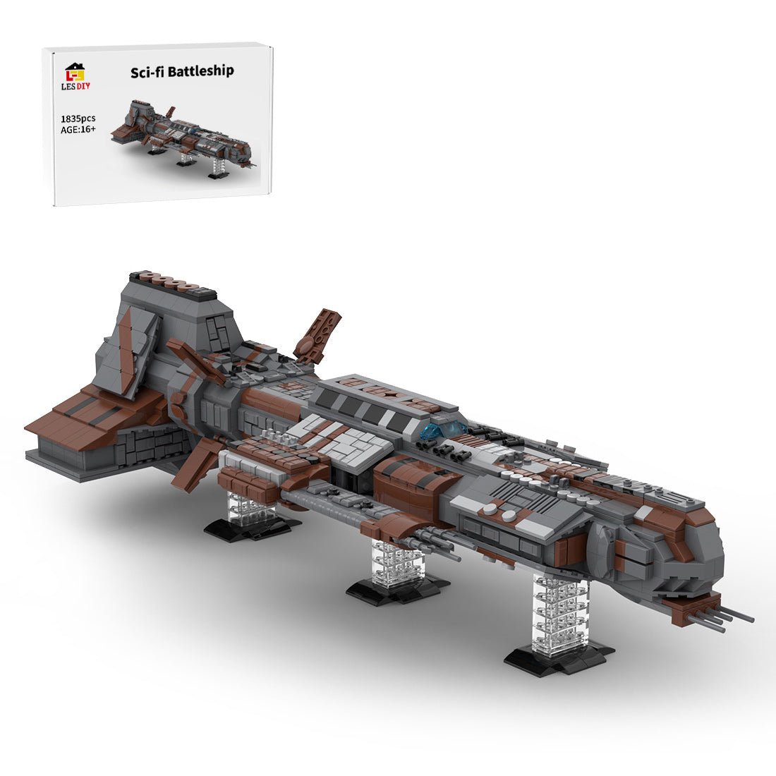 MOC - 126952 Lantean Aurora - class Klemmbausteine - LesDiy - Klemmbausteine