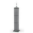 MOC - 127129 World Trade Center 1:800 Scale (North Tower) Klemmbausteine - LesDiy - Klemmbausteine