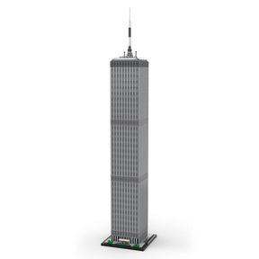 MOC - 127129 World Trade Center 1:800 Scale (North Tower) Klemmbausteine - LesDiy - Klemmbausteine