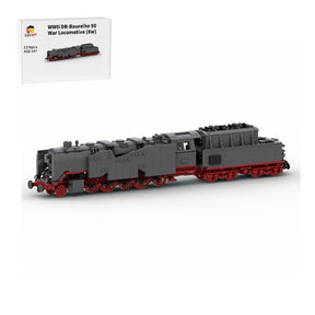 MOC - 129996 DR - Baureihe 50 - War Locomotive Wehrmacht WWII (8w) Klemmbausteine - LesDiy - Klemmbausteine