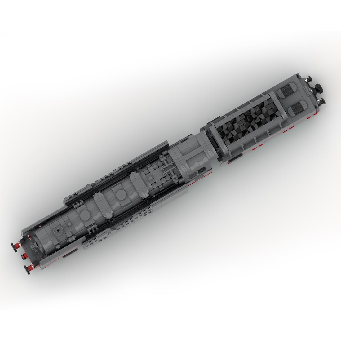 MOC - 129996 DR - Baureihe 50 - War Locomotive Wehrmacht WWII (8w) Klemmbausteine - LesDiy - Klemmbausteine