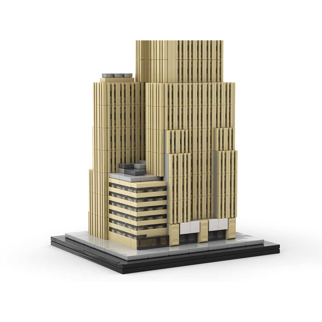 MOC - 130597 40 Wall Street 1:800 Scale (Bank of Manhattan Trust Building) Klemmbausteine - LesDiy - Klemmbausteine