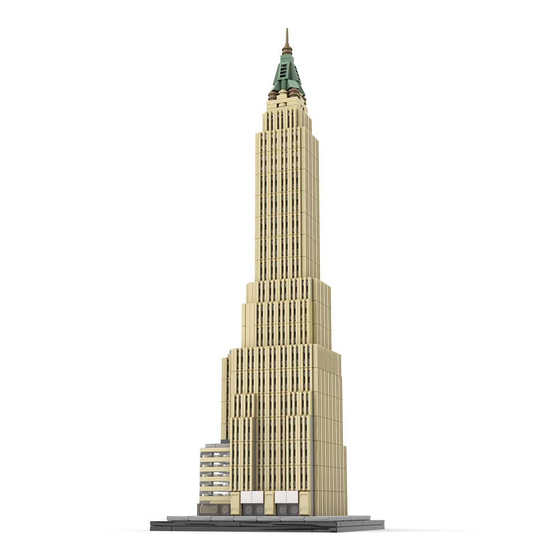 MOC - 130597 40 Wall Street 1:800 Scale (Bank of Manhattan Trust Building) Klemmbausteine - LesDiy - Klemmbausteine