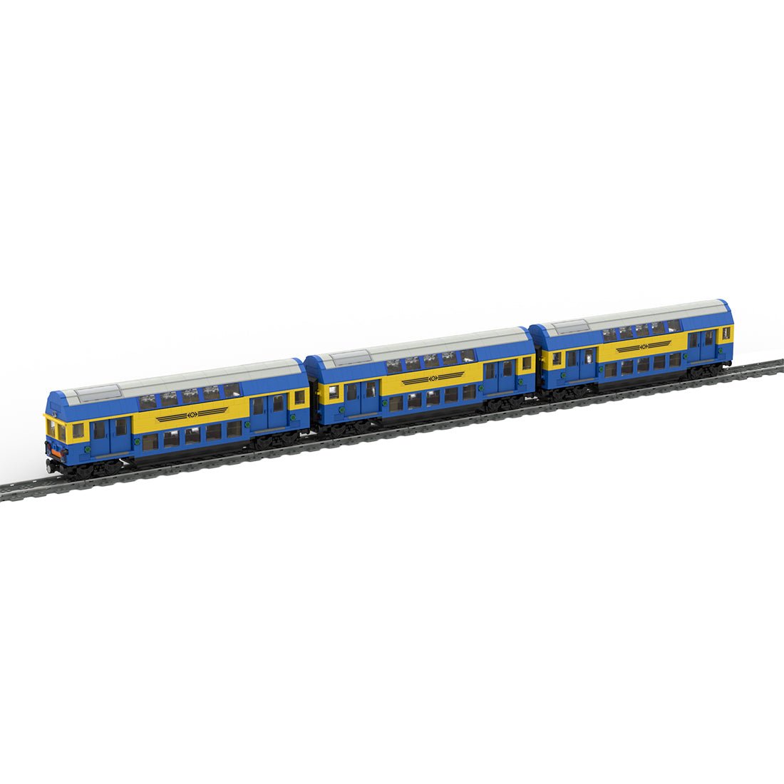 MOC - 130907 Double Deck Train Car (version 2, optimized for R40) Klemmbausteine - LesDiy - Klemmbausteine