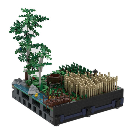 MOC - 131114 A4 – Landschaft mit Feldern und Bäumen Klemmbausteine - LesDiy - Klemmbausteine