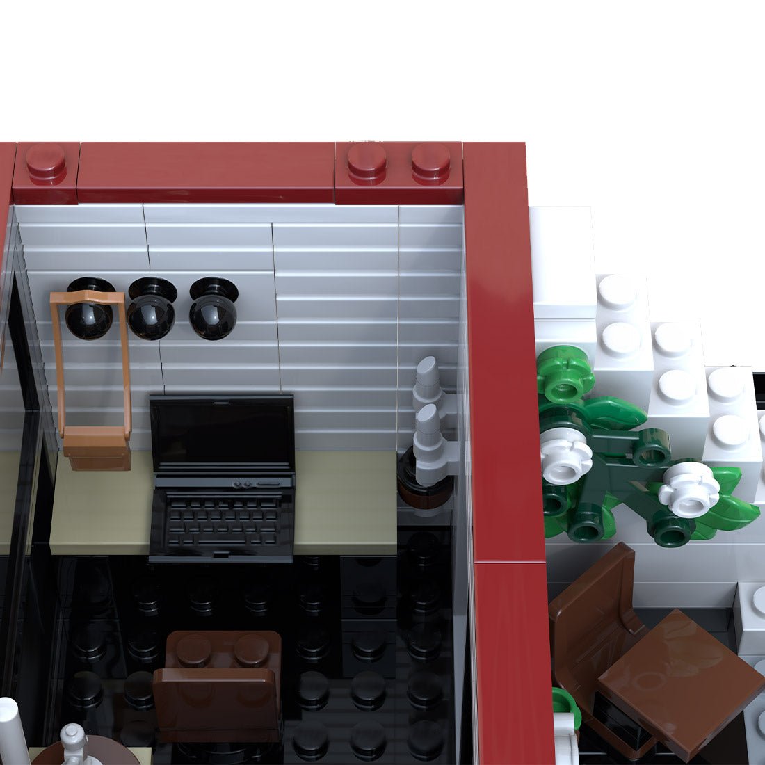 MOC - 131435 3 - in - 1 Fashion Store + Design Studio + Flower Shop Klemmbausteine - LesDiy - Klemmbausteine
