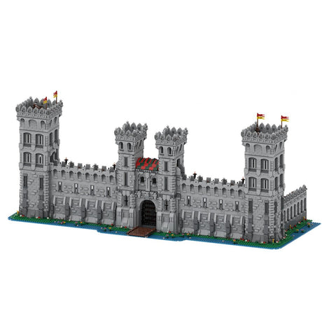 MOC - 131582 Rote Schlossfront Klemmbausteine - LesDiy - Klemmbausteine