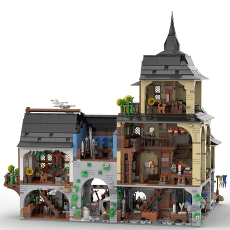 MOC - 134085 Medieval Town Centre Klemmbausteine - LesDiy - Klemmbausteine