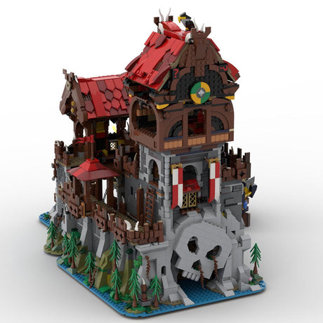 MOC - 136695 Wolfpack Tower & Medieval Ship Klemmbausteine - LesDiy - Klemmbausteine