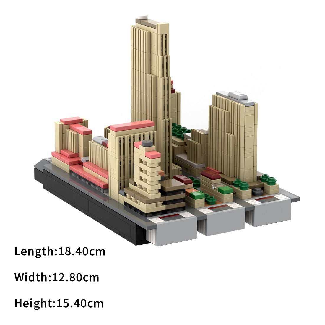 MOC - 138111 1/2000 Scale Rockefeller Center - NYC Klemmbausteine - LesDiy - Klemmbausteine