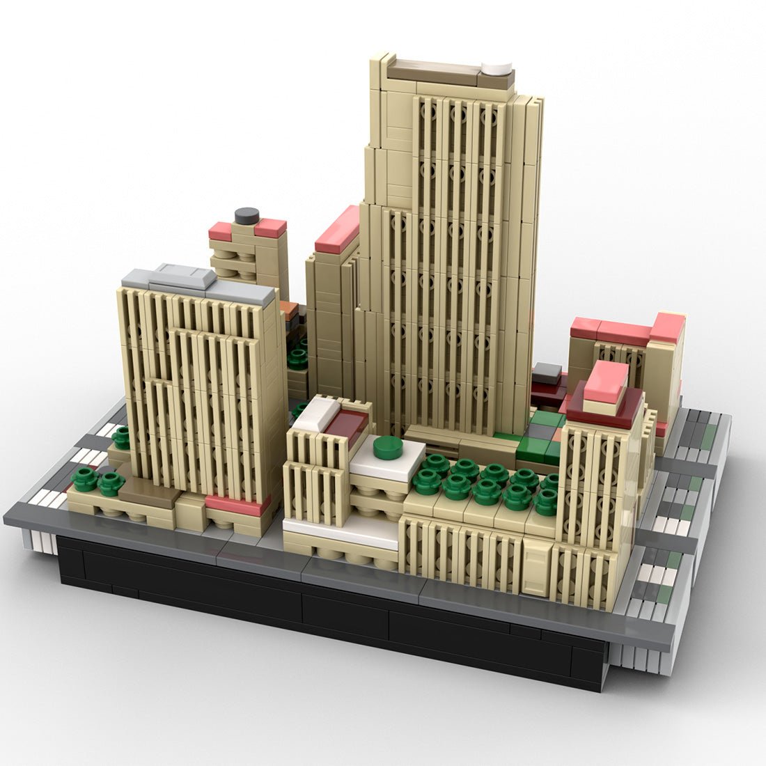 MOC - 138111 1/2000 Scale Rockefeller Center - NYC Klemmbausteine - LesDiy - Klemmbausteine