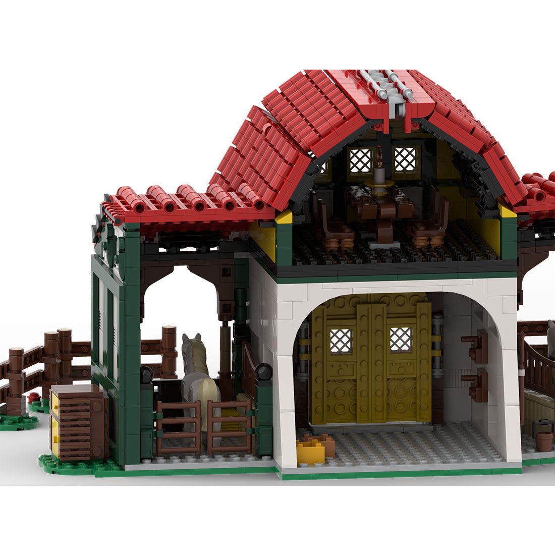 MOC - 138544 Horse Farm Klemmbausteine - LesDiy - Klemmbausteine