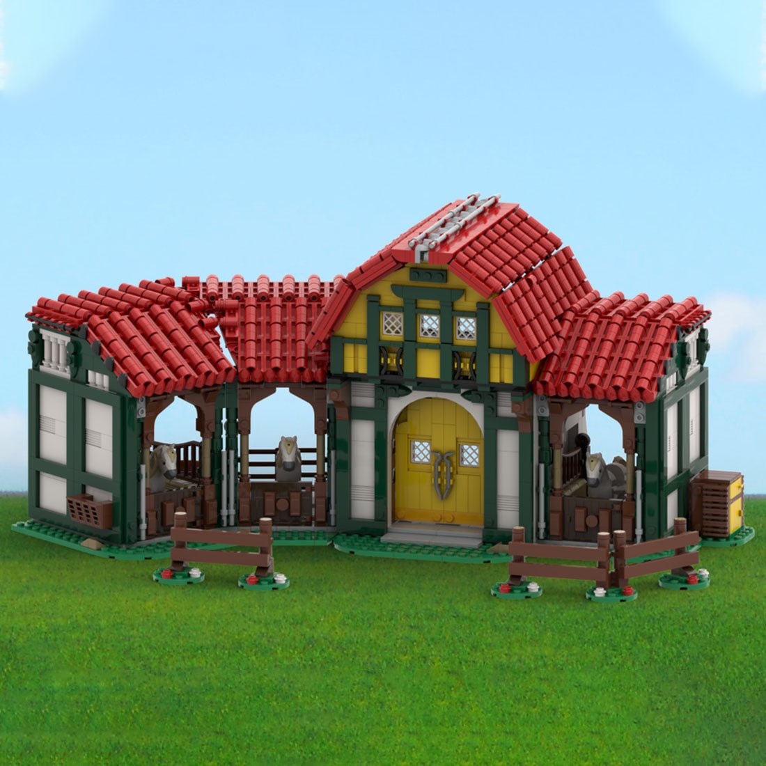 MOC - 138544 Horse Farm Klemmbausteine - LesDiy - Klemmbausteine