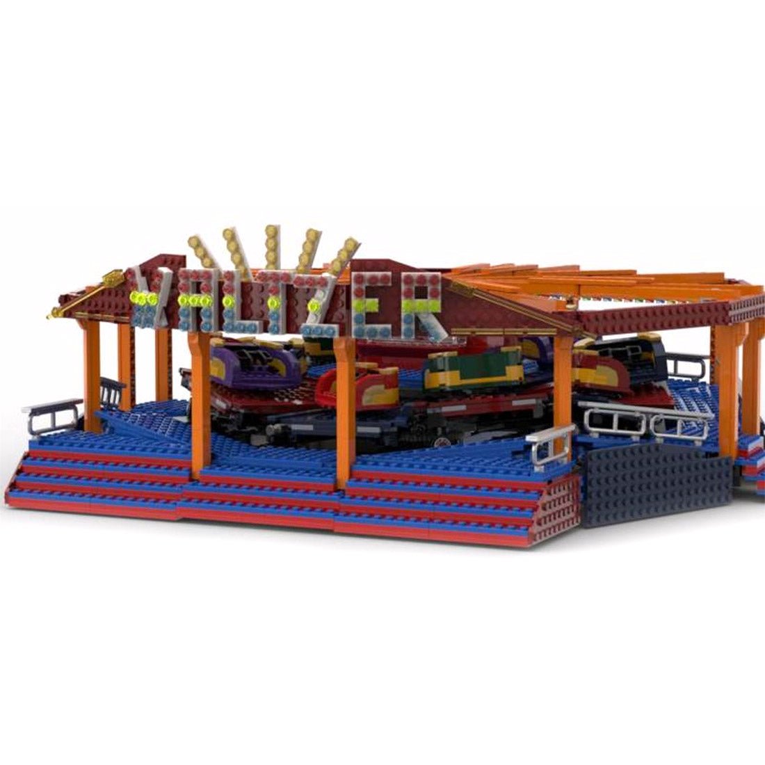 MOC - 140394 Fairground Waltzer Klemmbausteine - LesDiy - Klemmbausteine