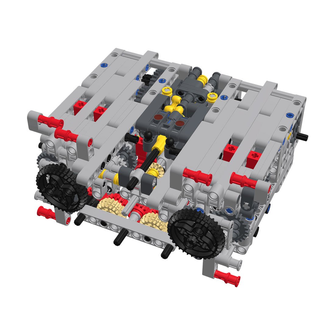 MOC - 14405 Sequentielles Doppelkupplungsgetriebe (DSG) 8 - Gang - Motor - LesDiy - Klemmbausteine